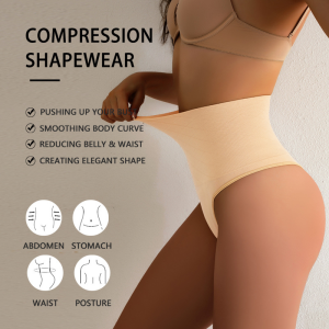 High Waisted Compression Underwear Plus Size Pure Cotton With Antibacterial Crotch Strong Postpartum Shaping Women Panties