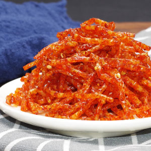 ขนมเส้นเผ็ดเต้าหู้ มินิ ล่าเถียว ซองสีเหลือง รสชาติหอมเผ็ด ทานง่ายเพียงฉีกซอง 22g