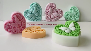 Gypsum Mold Flexible Silicone Mold for Home Decoration Heart Butterfly Aromatherapys Mould Jewelry Supplies