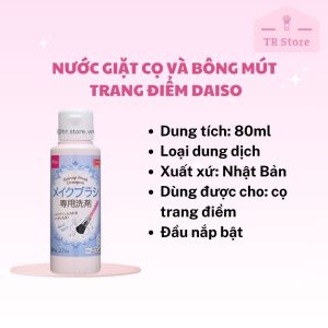 [HCM]Dung dịch làm sạch bông mút trang điểm Daiso 80ml 150ml 200ml vệ sinh cọ trang điểm rửa cọ