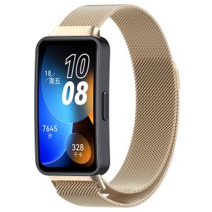 Magnetic Loop Strap for Huawei Band 10 Huawei Band 9 Strap Metal Loop Stainless Steel Band for Huawei SmartWatch Band 8 Bracelet Wristband