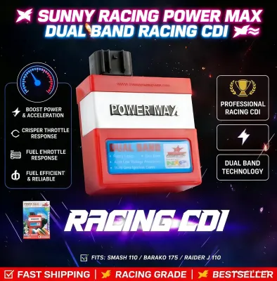 KAWASAKI BARAKO 175 Kawasaki Barako Racing Cdi No limit RPM POWER MAX DUAL BAND RACING CDI | For SMASH 110 / BARAKO 175 | Boost Power & Acceleration | Fuel Efficient | Plug & Play