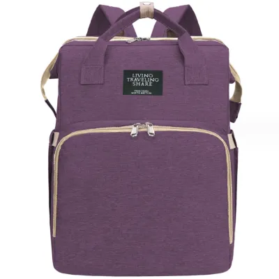 Gratis Semua - Tas Bayi Multifungsi / Tas Perlengkapan Bayi Multifungsi 2in1 Kasur Tidur Tas Ransel Diaper Bag / Tas Backpack