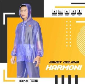 Jas Hujan Setelan Dewasa Murah Ringan Enteng Indoplast Harmoni Ceria No 205