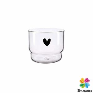 MD ถ้วยนม  ใส่เครื่องดื่มเย็น ๆ ถ้วยแก้วกาแฟ ใส่น้ำผลไม้ สกรีนภาพน่ารัก Glasses