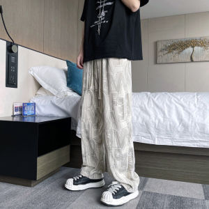 IELGY wide-leg pants mens personalized design sense of vertical straight Harajuku style