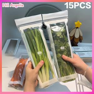 [Hill Angelia] Fruits Vegetables Fresh-keep Bags Reusable Refrigerator Storage Bags Thickened Leakproof Containers Kitchen Sealed Packaging Bag