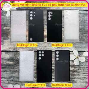 Ốp lưng dành cho ZTE Nubia Red Magic RedMagic 11 10 10S 9 9S S Air Pro Pro+ Plus (Nội Địa) dẻo đentrong nhám bảo vệ cam