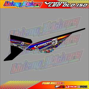 STRIPING VARIASI MOTOR VARIO 150 LED OLD / STICKER LIST HONDA VARIO LED OLD 150