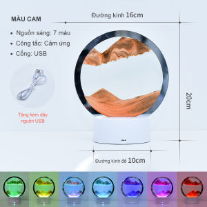 TRANH CÁT CHẢY CHUYỂN ĐỘNG 3D KẾT HỢP ĐÈN LED ĐỔI MÀU SÁNG TẠO - DECOR ĐÈN TRANG TRÍ NHIỀU CÔNG DỤNG