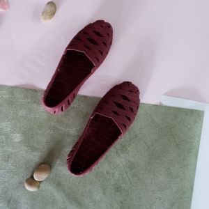 SandSo - Q400 Polos Shoes Sepatu Sandal Wanita Perempuan Slip On Slipper Flip Flop Flipper Flat Teplek Slop Selop Slide Empuk Lentur Karet Rubber Jelly Plain Polos Sendal Rumah Kamar Mandi Pantai Kerja Kantor Cewe Cewek Anti Licin Air Indoor Outdoor