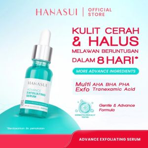 Hanasui Advance Exfoliating Serum - Kurangi Beruntusan Jerawat Komedo Cerah & Halus