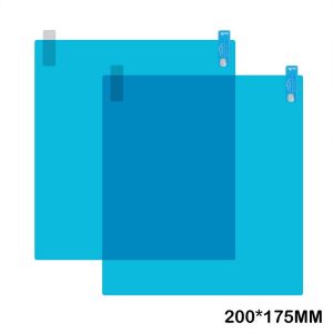 2pcs Car Rearview Mirror Anti Fog Rain Proof Coating Film Side Window Waterproof Stickers