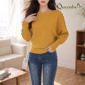 Áo len nữ cánh dơi cổ tròn GLA279 Queenbe. 