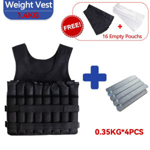 Outdoor Sports Cardio Climbing Training vest 30KG Adjustable Steel or Sand filling Weight training with Free Empty Sand Bags,Weight Vest Breathable Equipment Men Weighted Jacket