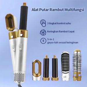 【✅Ready Stock】Pengering Rambut 5 in 1 Multifungsi dengan Sisir Blow untuk Styling Rambut Sehari-hari yang Praktis
