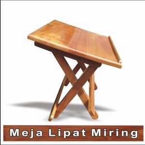 Meja Lipat Miring Meja Ngaji Rehal Al Quran Miring plitur 35x27 portable MEJA ANAK