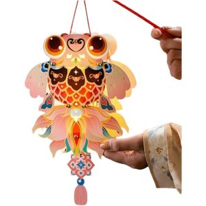 Brisa mid-autumn lantern chinese new year decoration items home 灯笼 Butterfly Mid-Autumn Festival Glow Lanterns Paper Rabbit Luminous Lantern Creative Chinese Style Childrens Hand-held Lanterns Children Gift