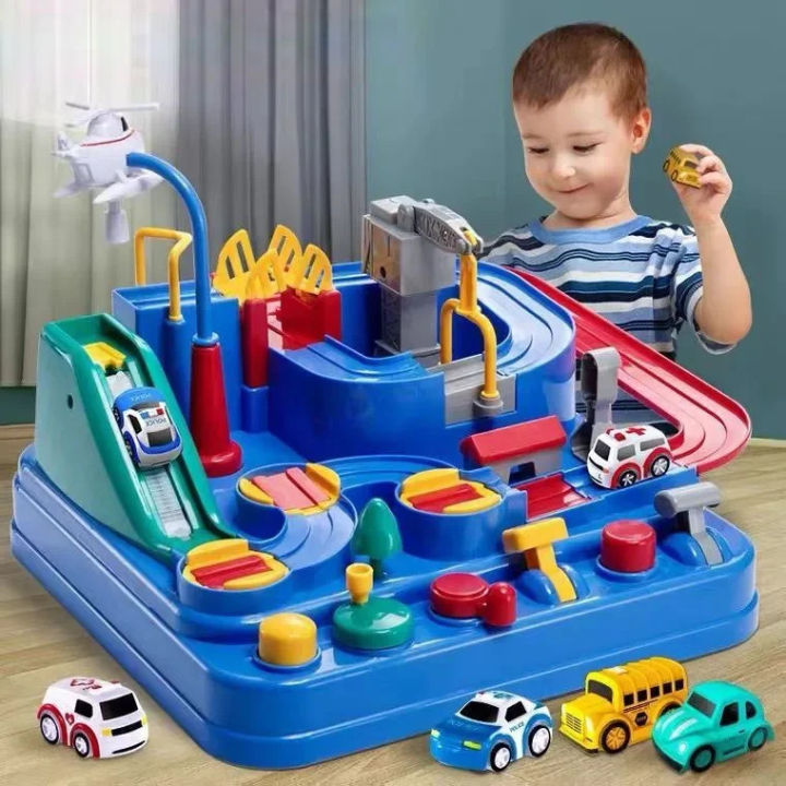 Kid Racing Train Large Cartoon Racing Rail Car Track Car Adventure Game Mechanical ...