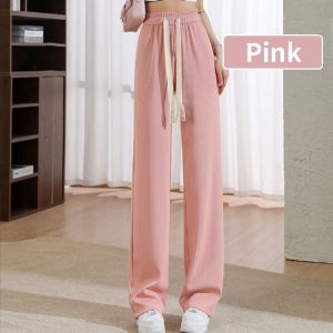 Buy 1 Take 1 Drawstring Pants For Women Baggy High Waist Pants White Long Trouser Wide Leg Trouser