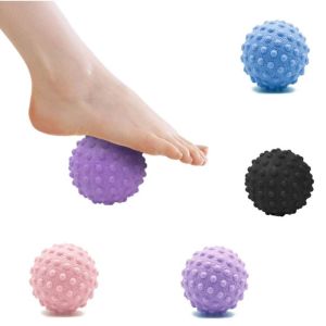 GHRDU แบบจุดนูน ลูกบอลนวดออกกำลังกาย นวดจุด รูปร่างของทุเรียน ลูกบอลนวดเท้าเพื่อการผ่อนคลายกล้ามเนื้อ แอนาดีสมาผ่อนคลาย สีสันสดใส ลูกบอลนวด สำหรับเท้า/ไหล่/คอ
