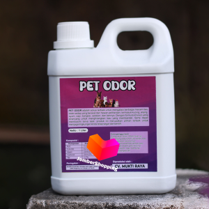 Penghilang Bau Kotoran Kucing dan Anjing PET ODOR - UNGU 1Liter Drigen