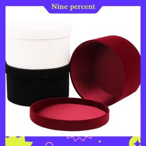 Nine percent 1PC Round Flannelette Flower Boxes Florist Gift Party Packaging Box Decoration