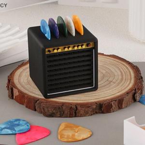 GY🌠🌠🌠 3D Printed Portable Guitar Pick Holder With Drawer Waterproof Dustproof Guitar Picks Organizer Picks Storage And Display Gifts