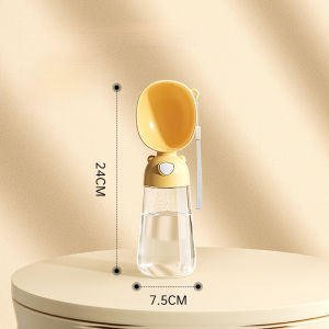 2in1 สุนัข หมา แมว กระบอกน้ำหมา สามารถใส่น้ำ400ml และ อาหารได้200ml ที่ให้น้ำสุนัข กลางแจ้ง แบบพกพา CW84