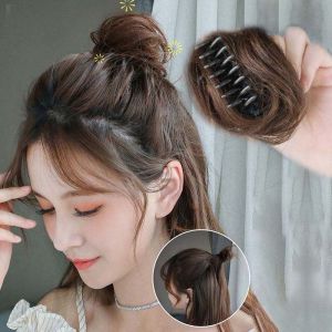 TSE Wig Grip Bun Artificial Hair Fluffy Bud Haircut Lazy Updo Gadget Natural Chignon SW101