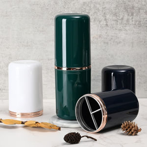 [tianjunmaoyi] Travel Portable Toothbrush Cup Bathroom Toothpaste Holder Storage Case Box Organizer Travel Toiletries Storage Cup New Creative