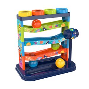 Pound & Knock Ball Toys Child & Baby Educational Early Learning Fine Motor Skill Mainan Gift Childrens Multi-layer Track Percussion 敲敲乐玩具