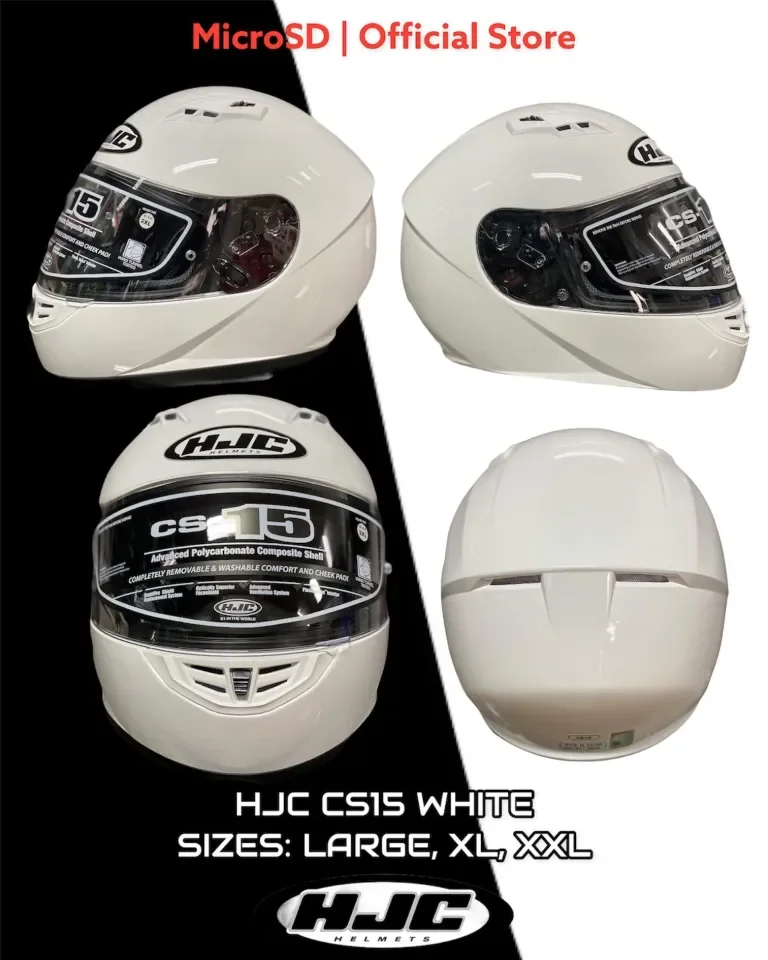 Hjc cs hot sale 15 white