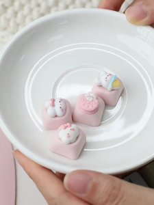 ESC Keycap Resin Mechanical Keyboards Keycaps With Lovely 3D Cartoon Pattern Handmade Resin ESC Keycap