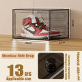 Magnetic Clear Stackable Shoebox Front Drop. 