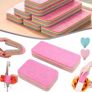 12 Layers Tearable Cleaning Cloth Thickened Kitchen Cleaning Towel Strong Absorbent Dish Rags Tableware Home Wipe Cloth