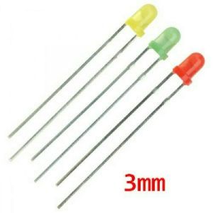 Lampu LED indikator warna 3mm Merah Kuning 10pc