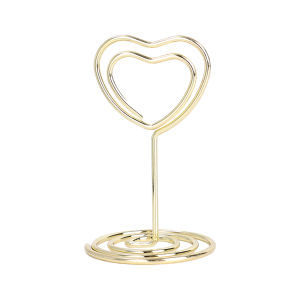 【Free Shipping】Metal Place Card Holders Photo Clip Stands Wedding Table Number Name Sign Stand for Birthday Party Home Decoration