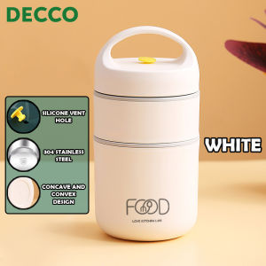 DECCO 680ml 2 Layer 304 Stainless Steel Thermal Lunch Box Container And Portable Insulation Lunch Bag - Fulfilled by DECCO SHOP