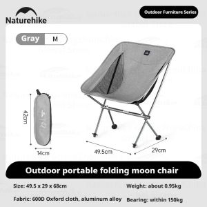 Kursi Lipat Naturehike CNK2450JJ015 L04 Kursi Lipat Camping Portable Outdoor Pantai Mancing Aluminium Alloy Ringan Simple Praktis Nyaman