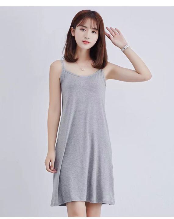 [ส่งเร็ว] kay kai_Shop พรอมส่ง🚚ชุดเดรส สายเดี่ยว ทรงยาว สวย สำหรับ ...