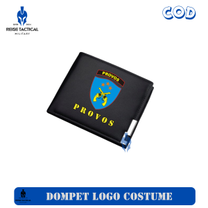 Cyber Tactical | Dompet Lipat Custom Logo PROVOS Kulit Sintetis - Hadiah Istimewa & Personal
