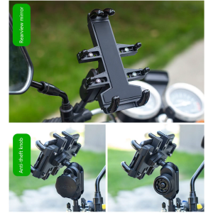 4.7-7.2 inch Phone Holder Tablet Mount for Smart Phone Universal Adjustable Handle Mount Bike Motorcycle Bracket