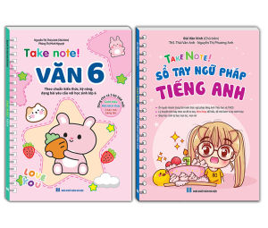 Sách - combo 2c TAKE NOTE! Văn 6 (không lò xo) dùng cho cả 3 bộ SGK mới và TAKE NOTE ! Sổ tay ngữ pháp tiếng anh ( k lò xo 50K )