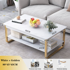 Coffee Table Tea Table 2 layer Simple Modern Veneer Table For Living Room bedroom Center table