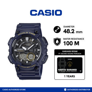 Casio Jam Tangan Pria AEQ-110W-2AVDF-R Digital Analog Navy