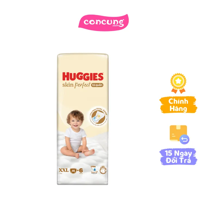 Tã quần Huggies SkinPerfect Pants (XXL, >15kg, 48+6 miếng)