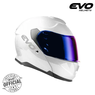 EVO VXR-5000 Plain Modular Dual Visor Helmet Motorcycle with Free Clear Lens