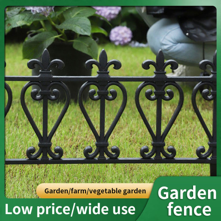 10-piece European plastic fence, garden outdoor garden fence, wedding ...