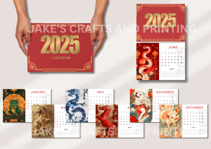 2025 Zodiac Sign Animal Design Calendar